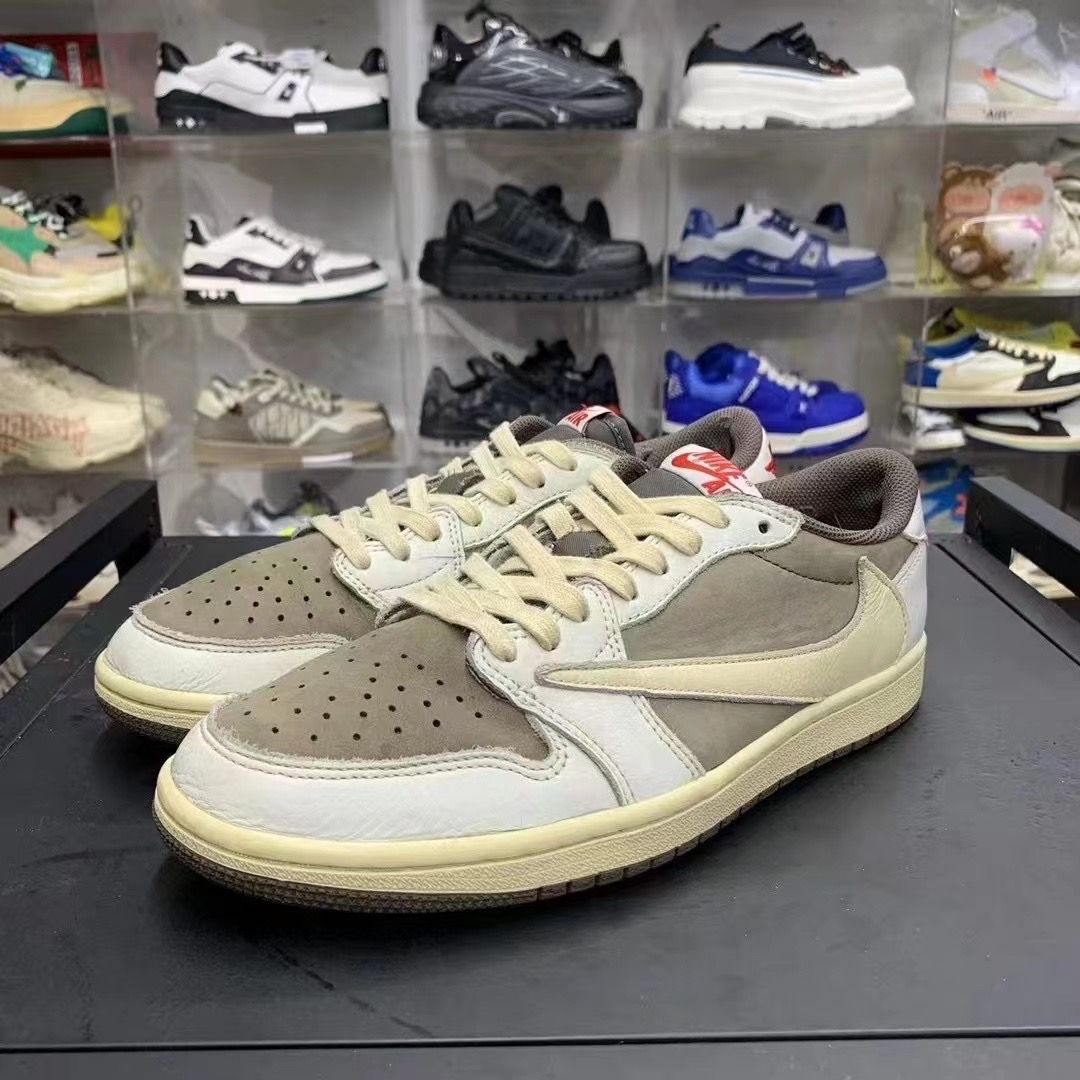 Travis Scott × Nike Air Jordan 1 Low OG SP "Reverse Mocha/Sail and Ridgerock"