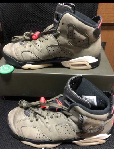 Travis Scott × Nike GS Air Jordan 6 Retro "Medium Olive"