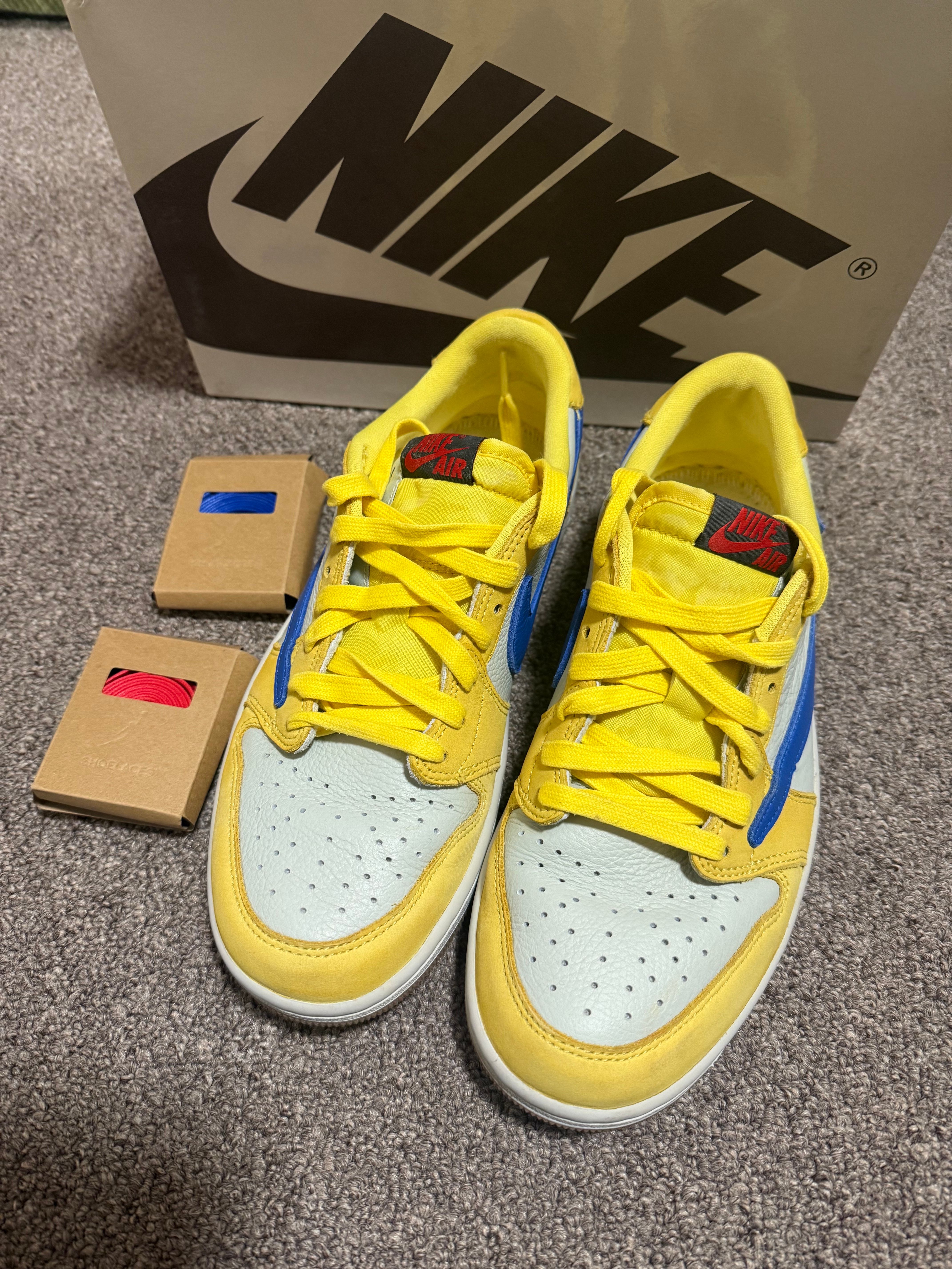 Travis Scott × Nike Women's Air Jordan 1 Retro Low OG "Canary"