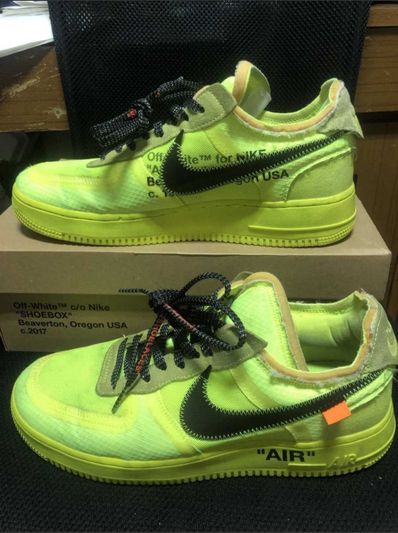 Off-White × Nike Air Force 1 Low "Volt"