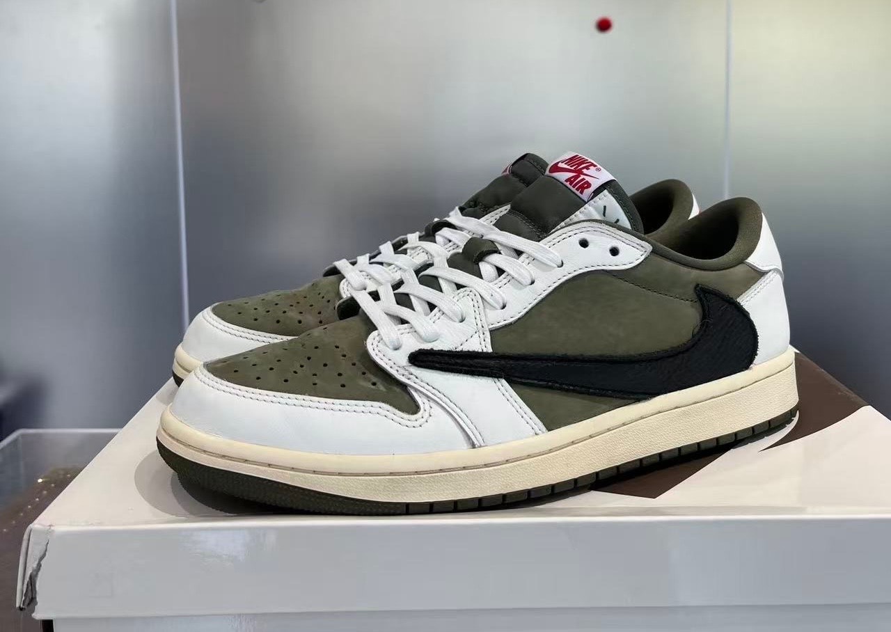 Travis Scott × Nike Air Jordan 1 Low OG SP "Reverse Olive"
