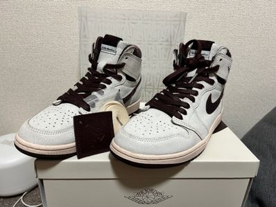 A Ma Maniere × Nike Air Jordan 1 Retro High OG "Sail and Burgundy"