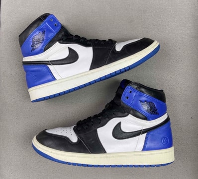 fragment design × Nike Air Jordan 1 Retro High OG "Black/Sport Royal/White"