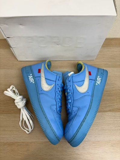 Off-White × Nike Air Force 1 Low "MCA University Blue"