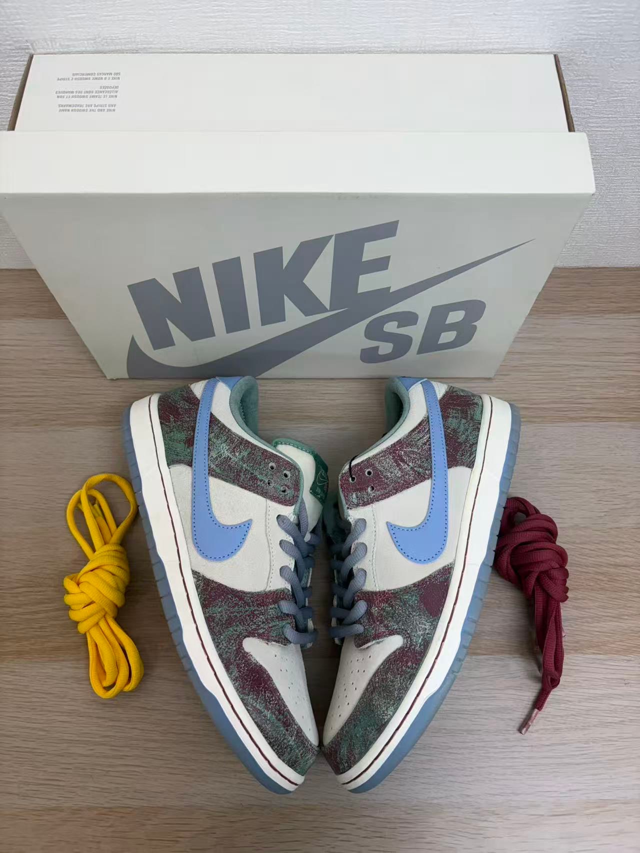 Crenshaw Skate Club × Nike SB Dunk Low PRO QS "Sail/Light Blue-Cedar"