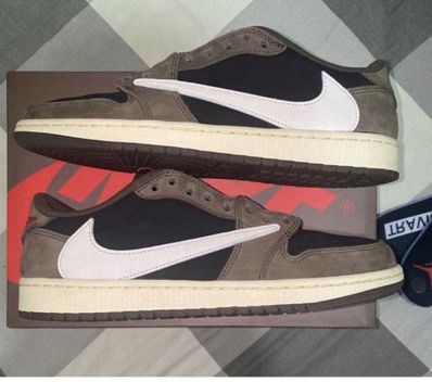 Travis Scott × Nike Air Jordan 1 Low OG SP-T "Black/Dark Mocha"