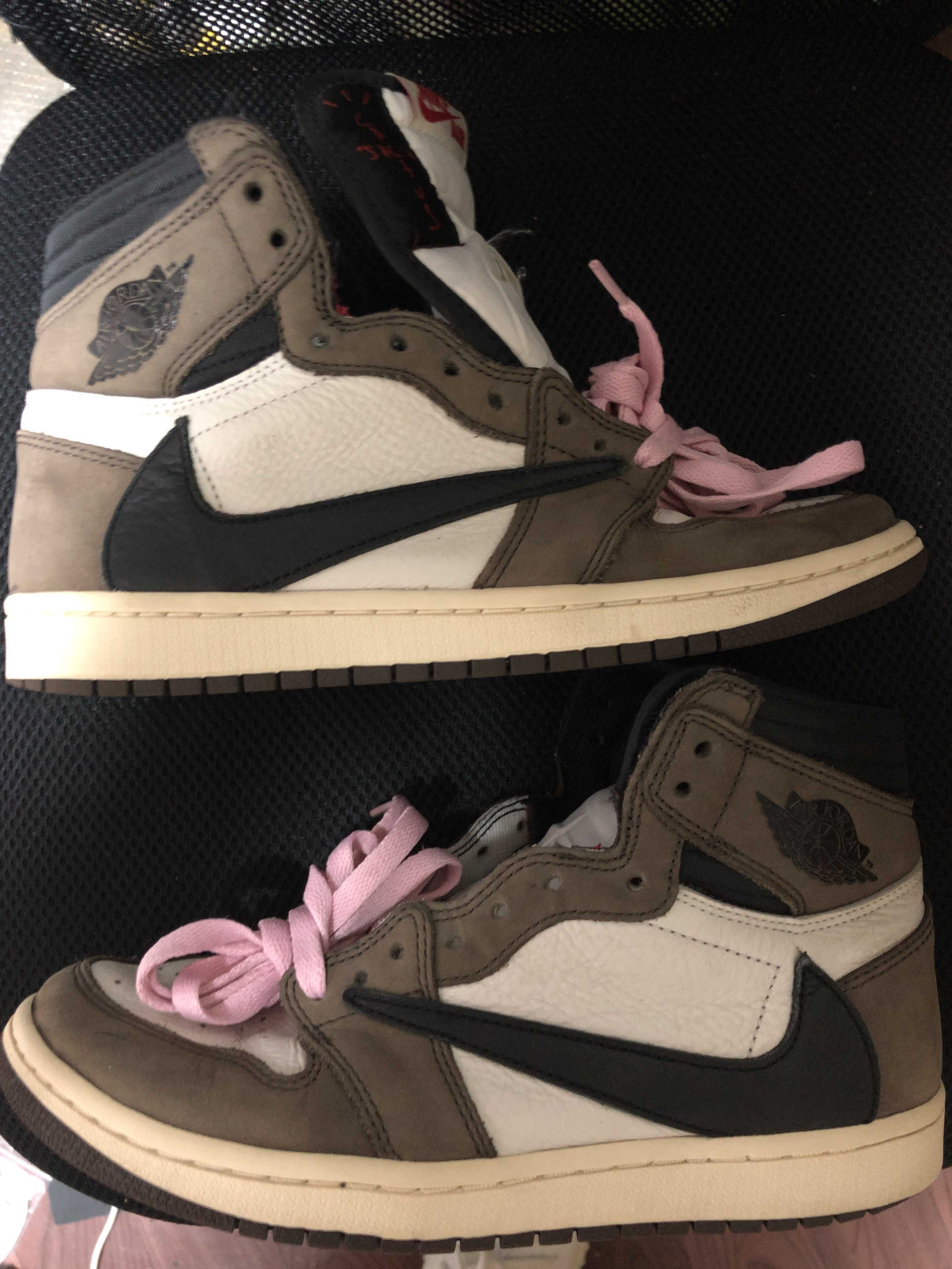 Travis Scott × Nike Air Jordan 1 Retro High OG TS SP "Sail/Dark Mocha"
