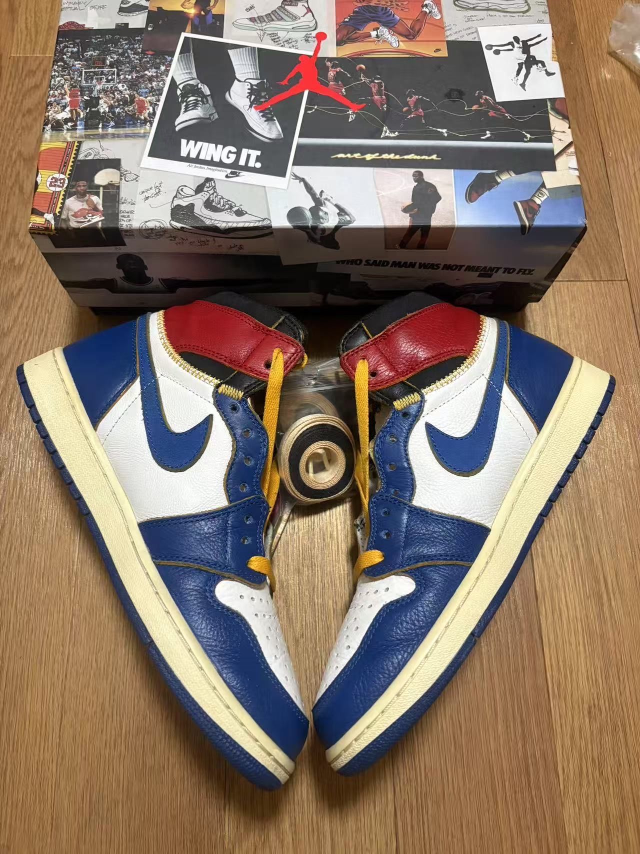 Union × Nike Air Jordan 1 Retro High OG NRG "Storm Blue/Varsity Red"