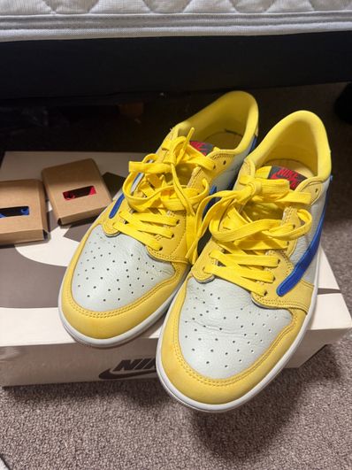 Travis Scott × Nike Women's Air Jordan 1 Retro Low OG "Canary"