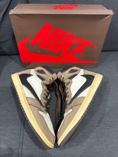 Travis Scott × Nike Air Jordan 1 Retro High OG TS SP "Sail/Dark Mocha"