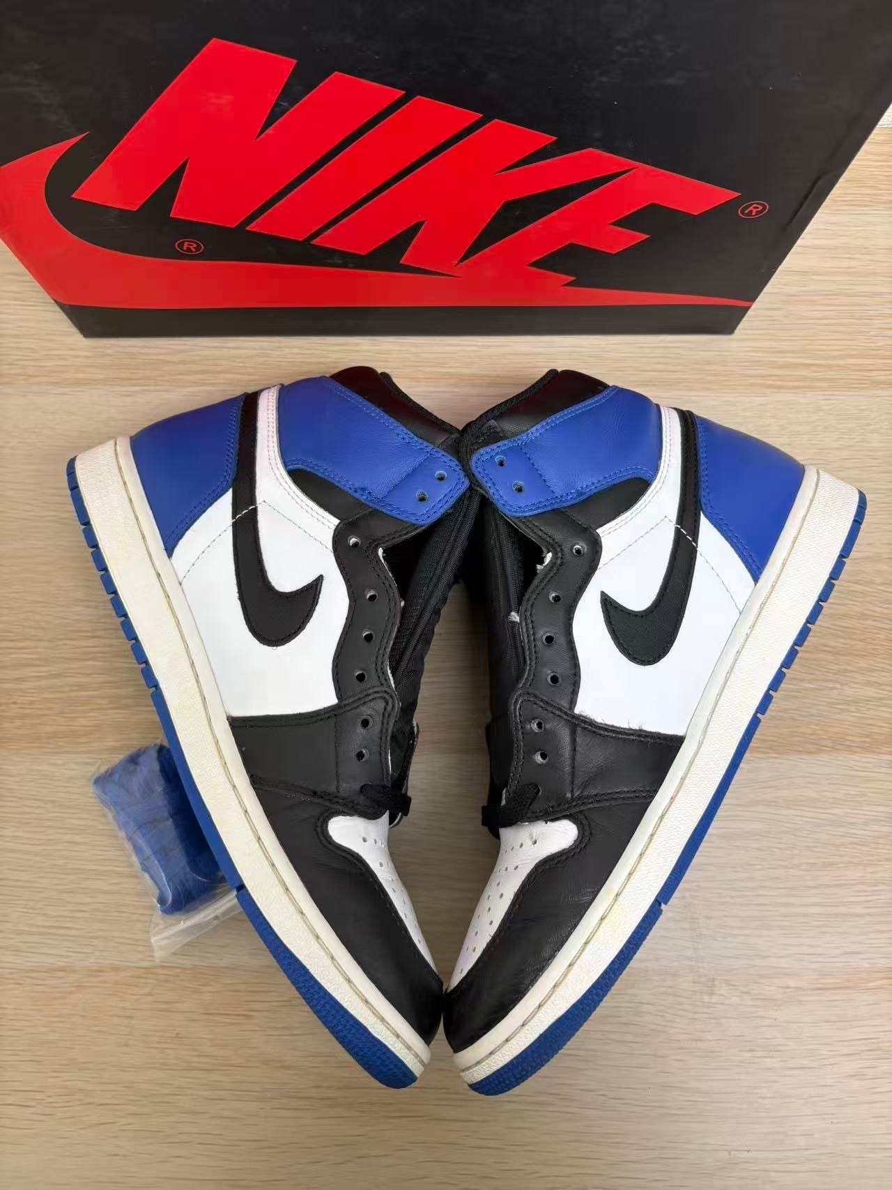 fragment design × Nike Air Jordan 1 Retro High OG "Black/Sport Royal/White"