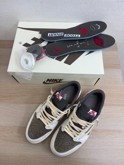 Travis Scott × Nike Air Jordan 1 Low OG SP "Reverse Mocha/Sail and Ridgerock"