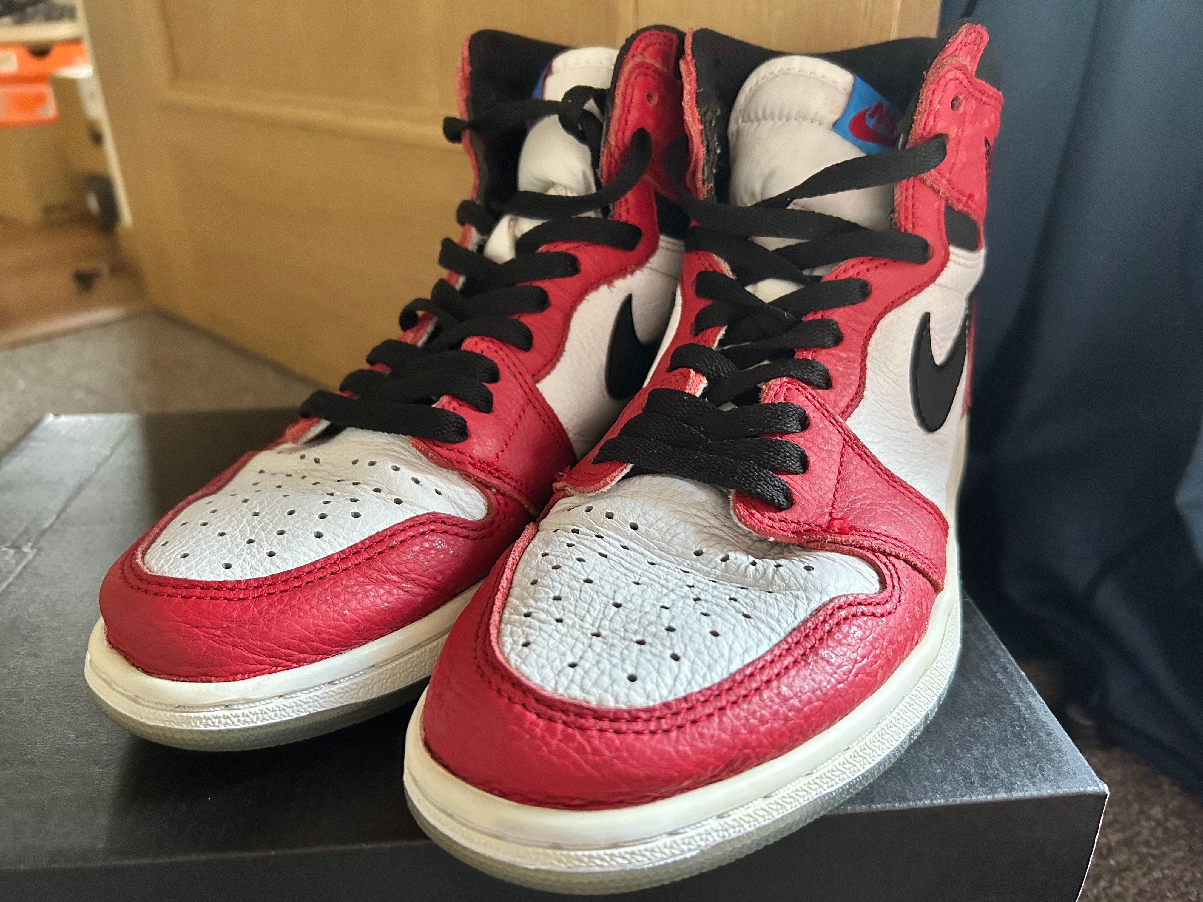 Spiderman × Nike Air Jordan 1 Origin Story "Gym Red/White/Photo Blue/Black"