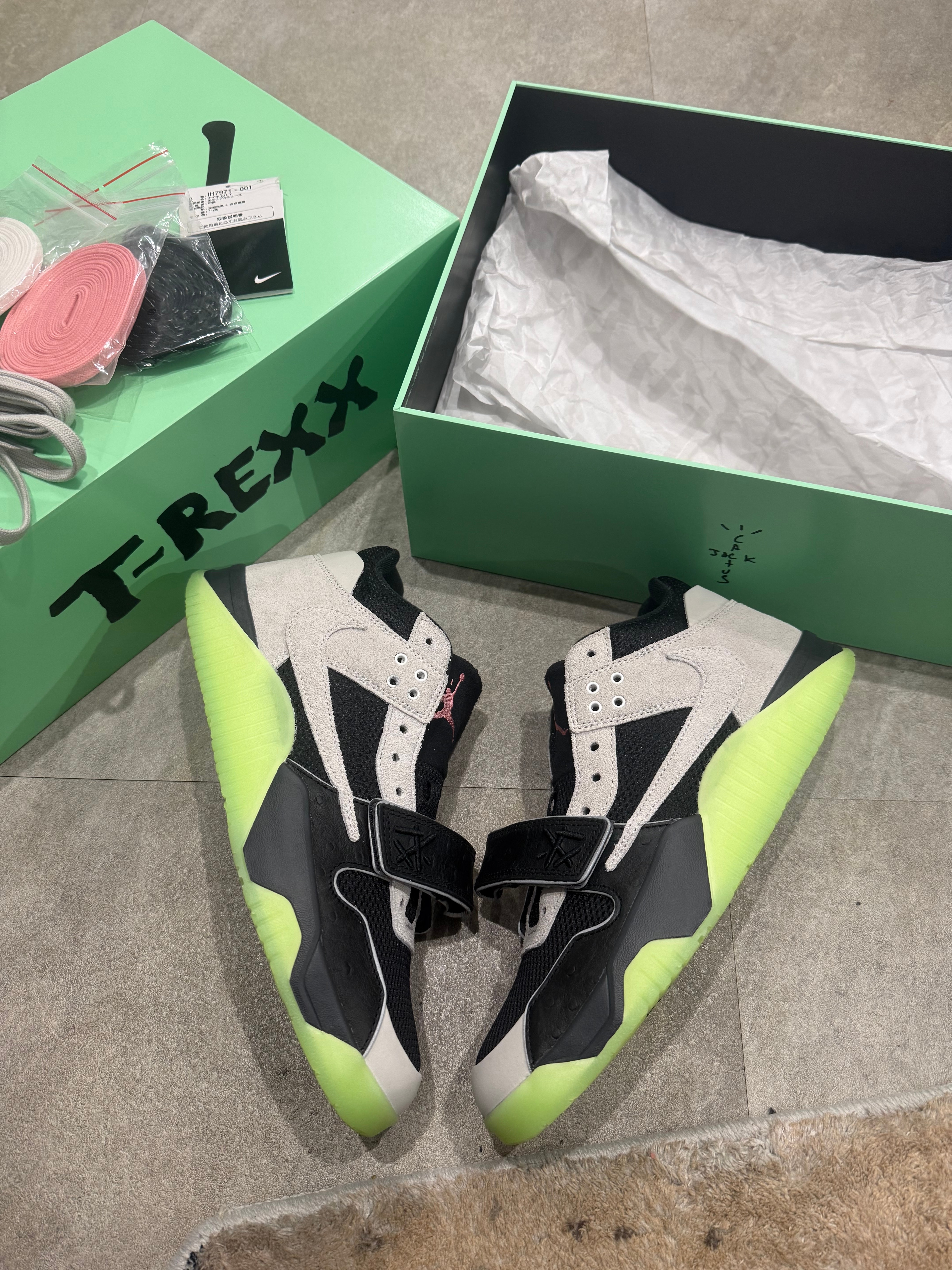 Travis Scott × Chase B × Nike Jumpman Jack TR CJ1 T-Rexx "Night Silver"