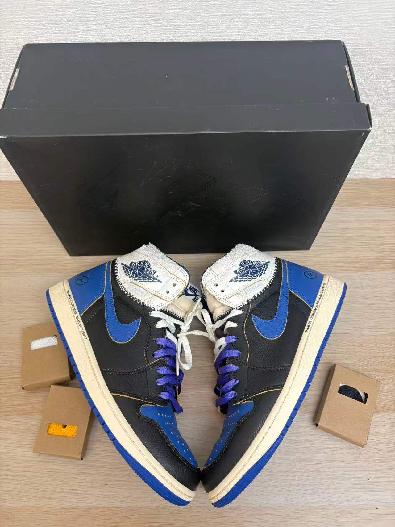 fragment design × UNION × Nike Air Jordan 1 High OG "Sport Royal"