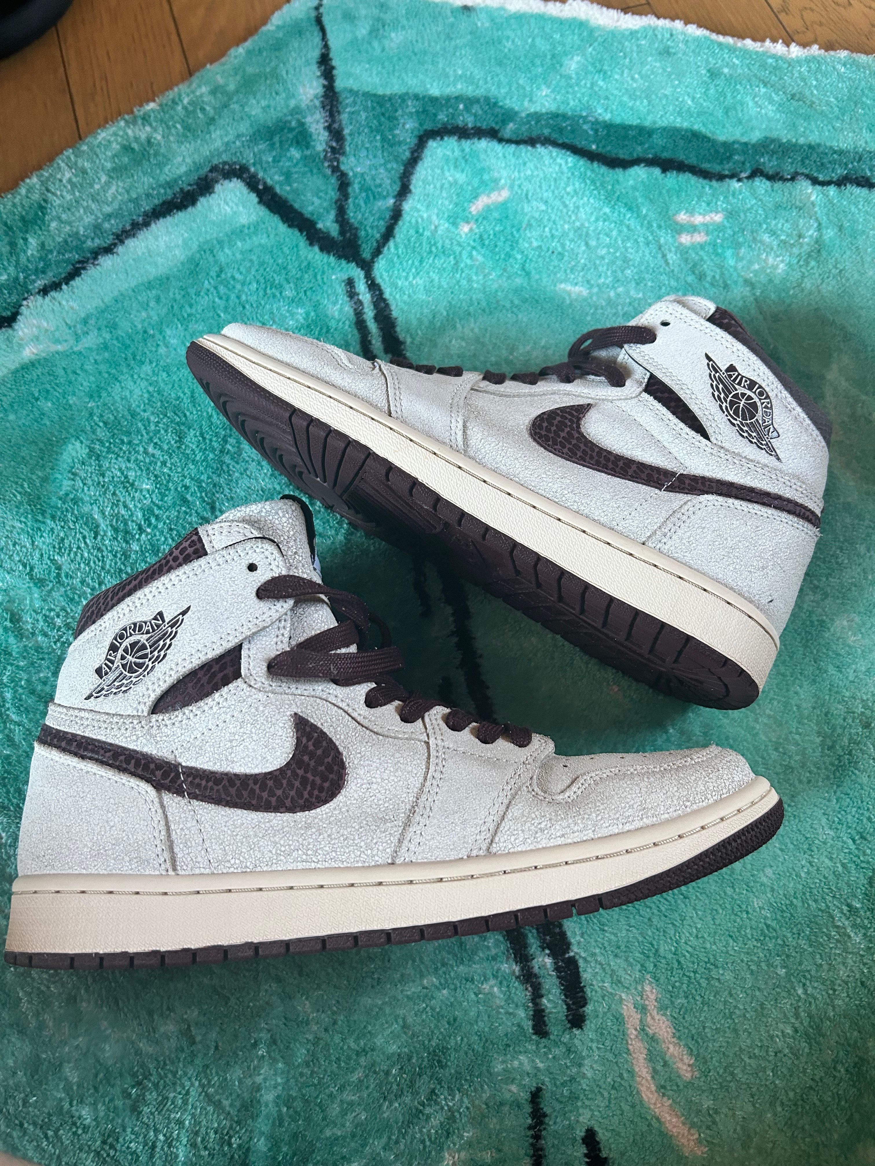 A Ma Maniere × Nike Air Jordan 1 Retro High OG "Sail and Burgundy"