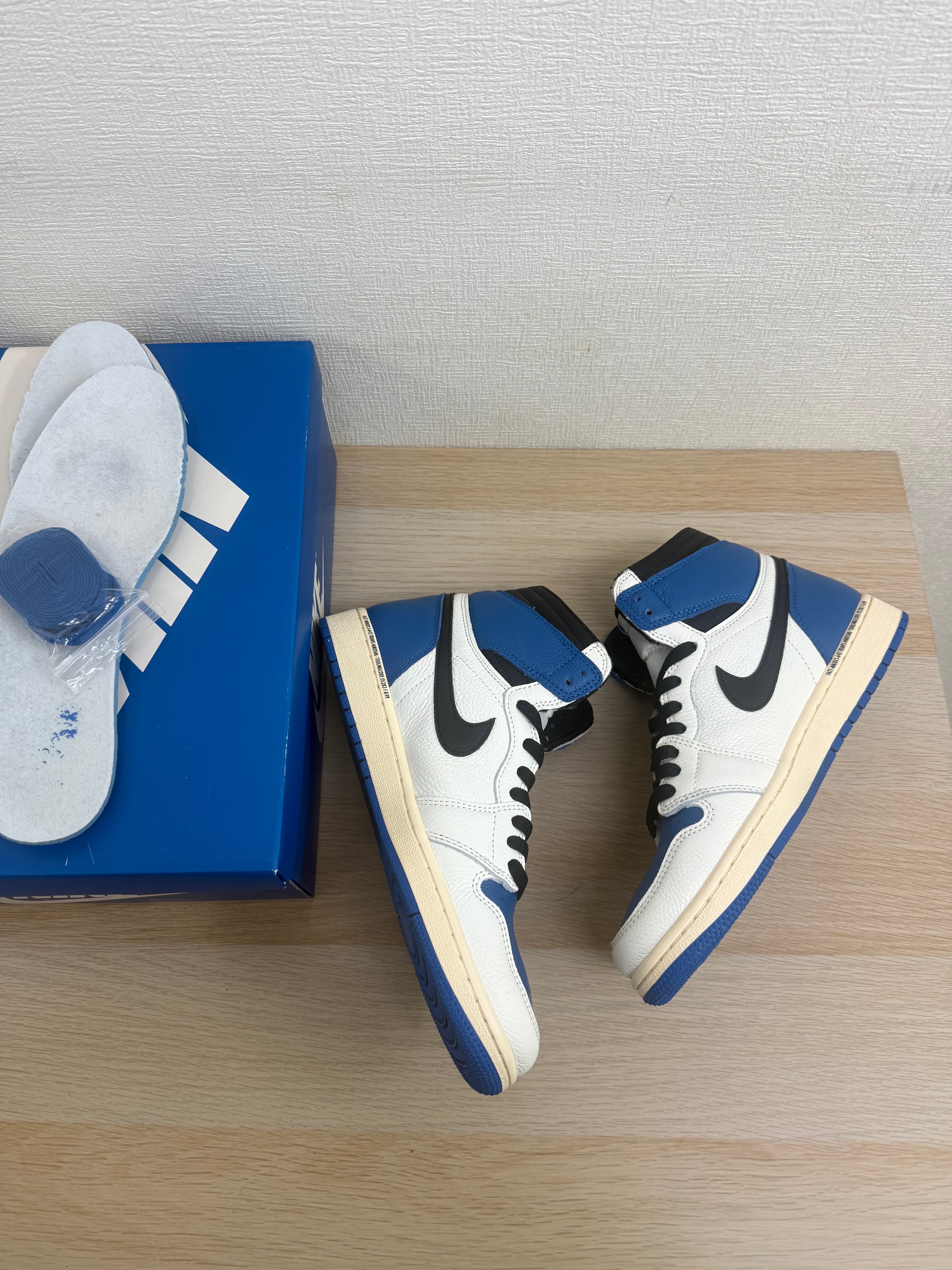 Travis Scott × fragment design × Nike Air Jordan 1 Retro High OG SP "Military Blue"