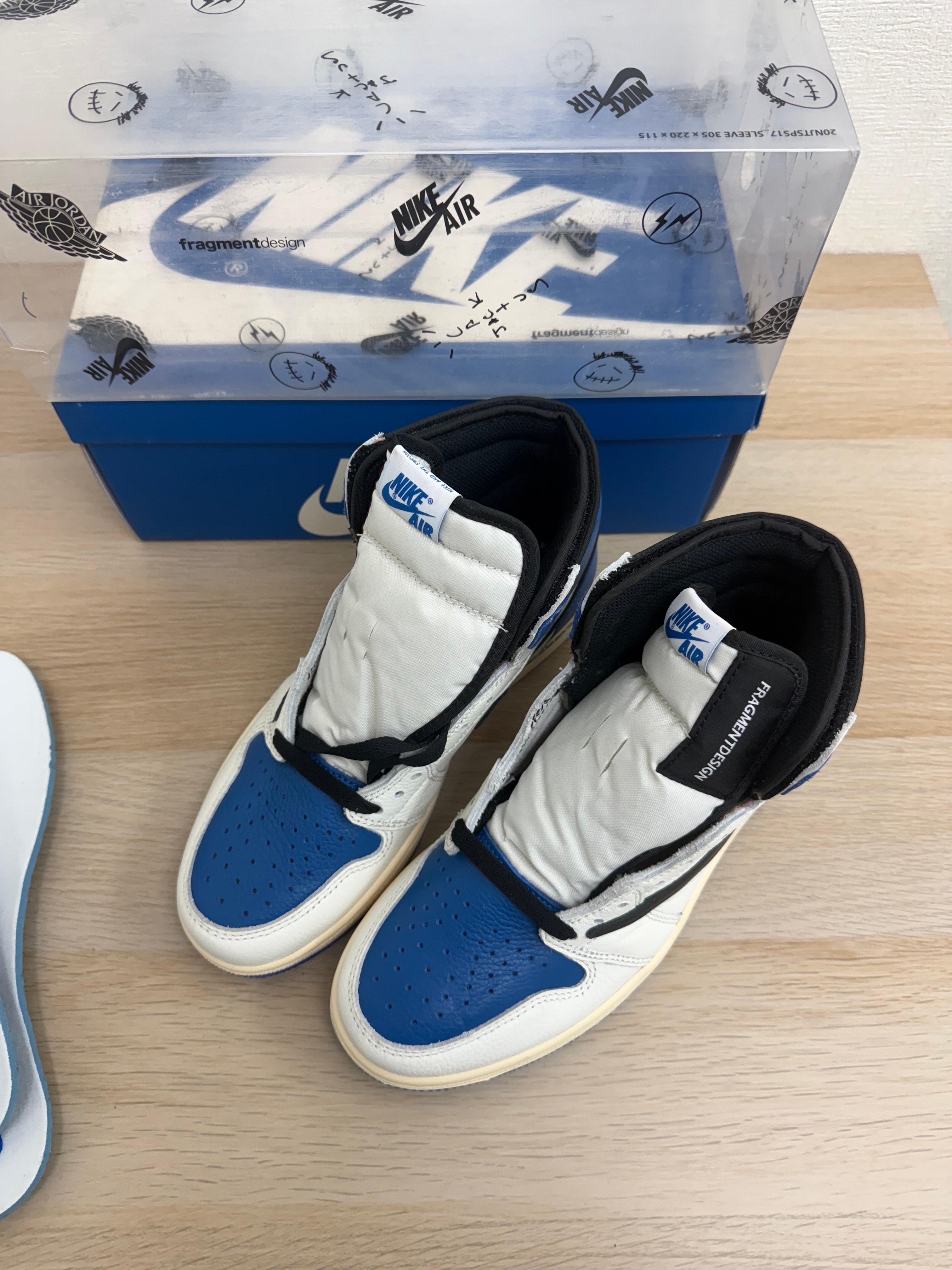Travis Scott × fragment design × Nike Air Jordan 1 Retro High OG SP "Military Blue"