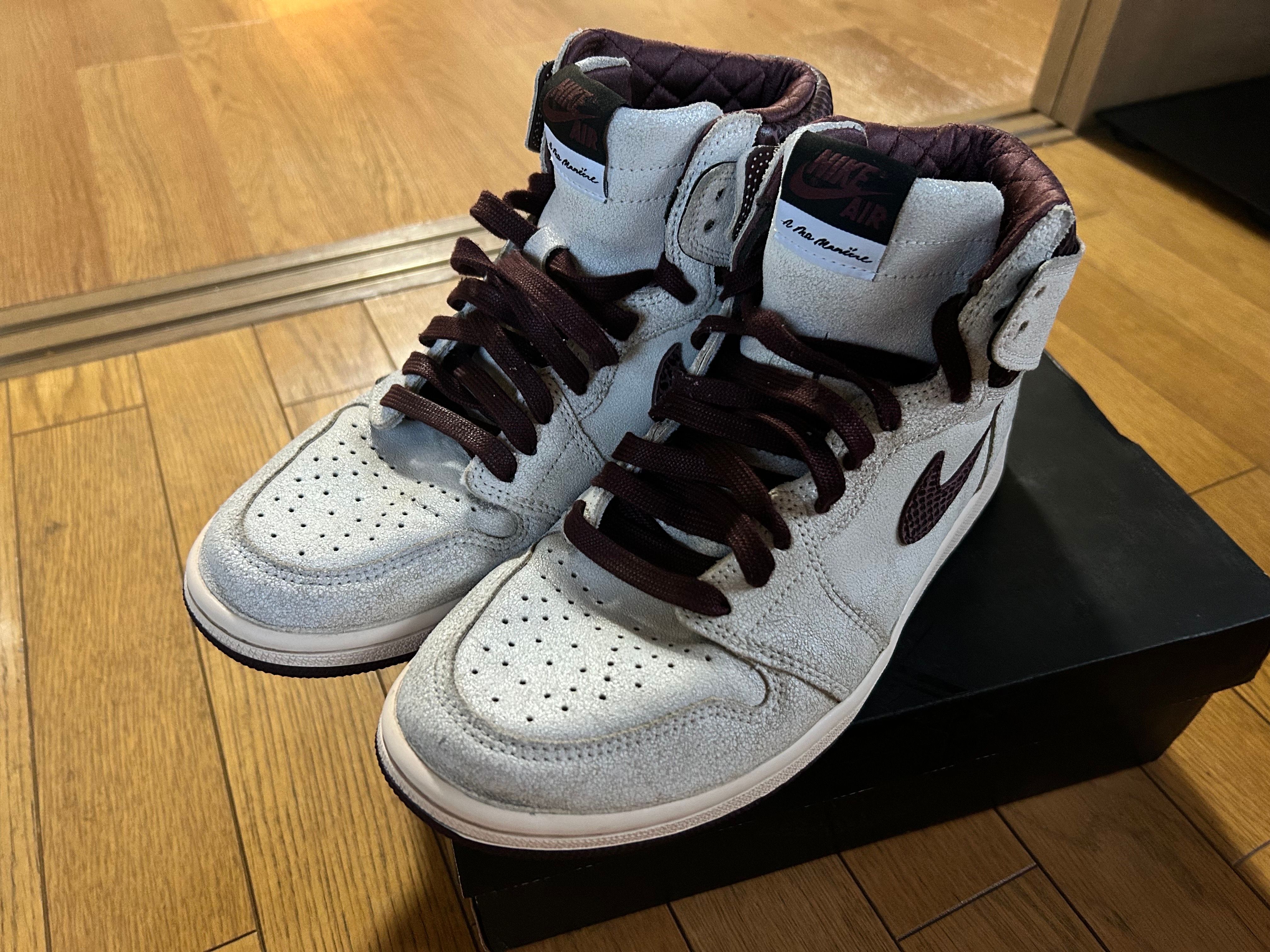 A Ma Maniere × Nike Air Jordan 1 Retro High OG "Sail and Burgundy"