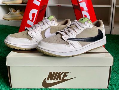 Travis Scott × Nike Air Jordan 1 Low Golf NRG "Neutral Olive"