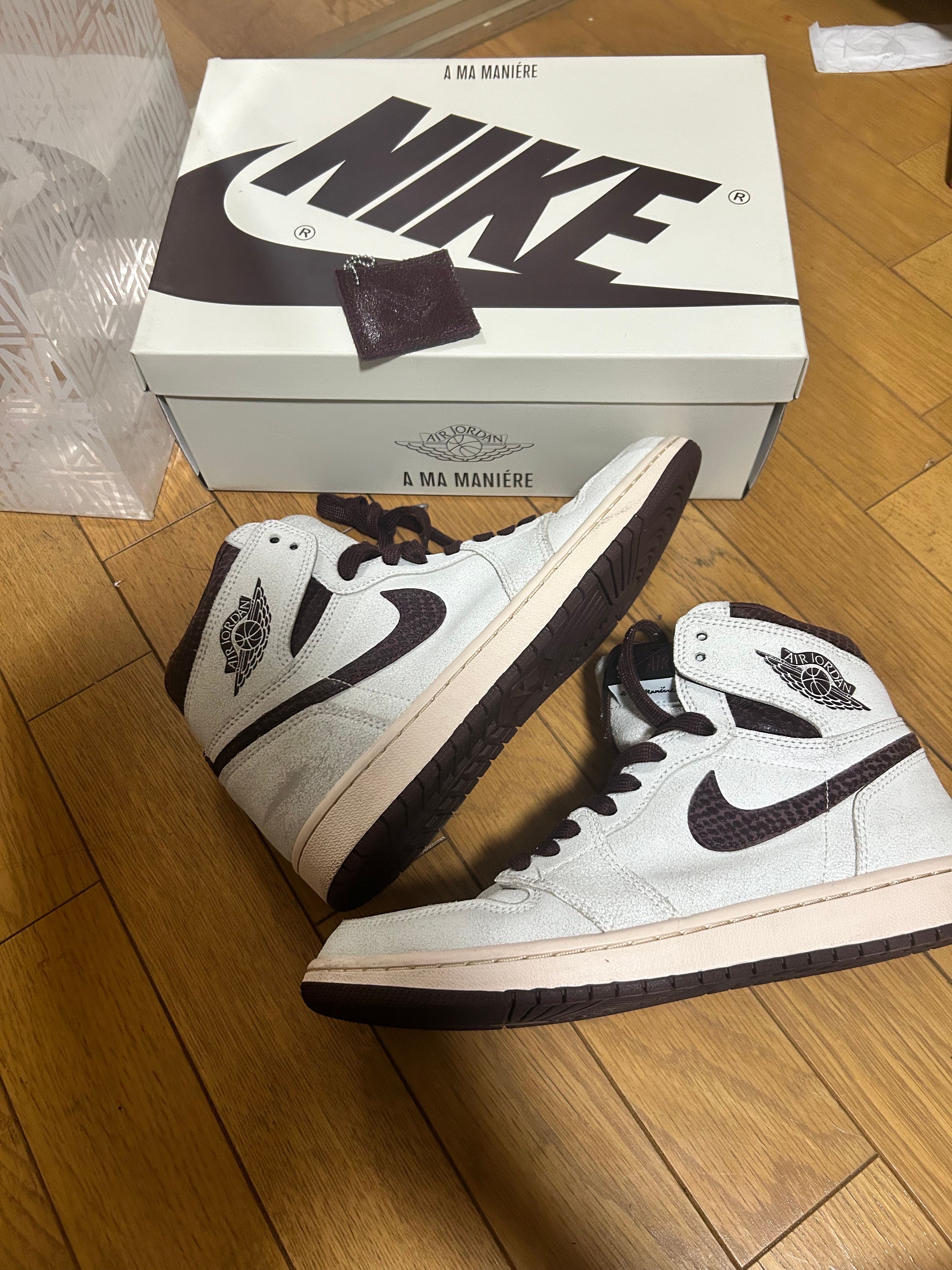 A Ma Maniere × Nike Air Jordan 1 Retro High OG "Sail and Burgundy"