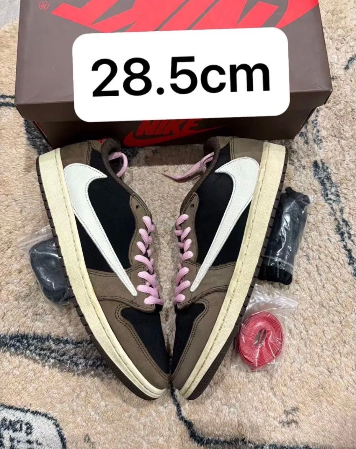 Travis Scott × Nike Air Jordan 1 Low OG SP-T "Black/Dark Mocha"