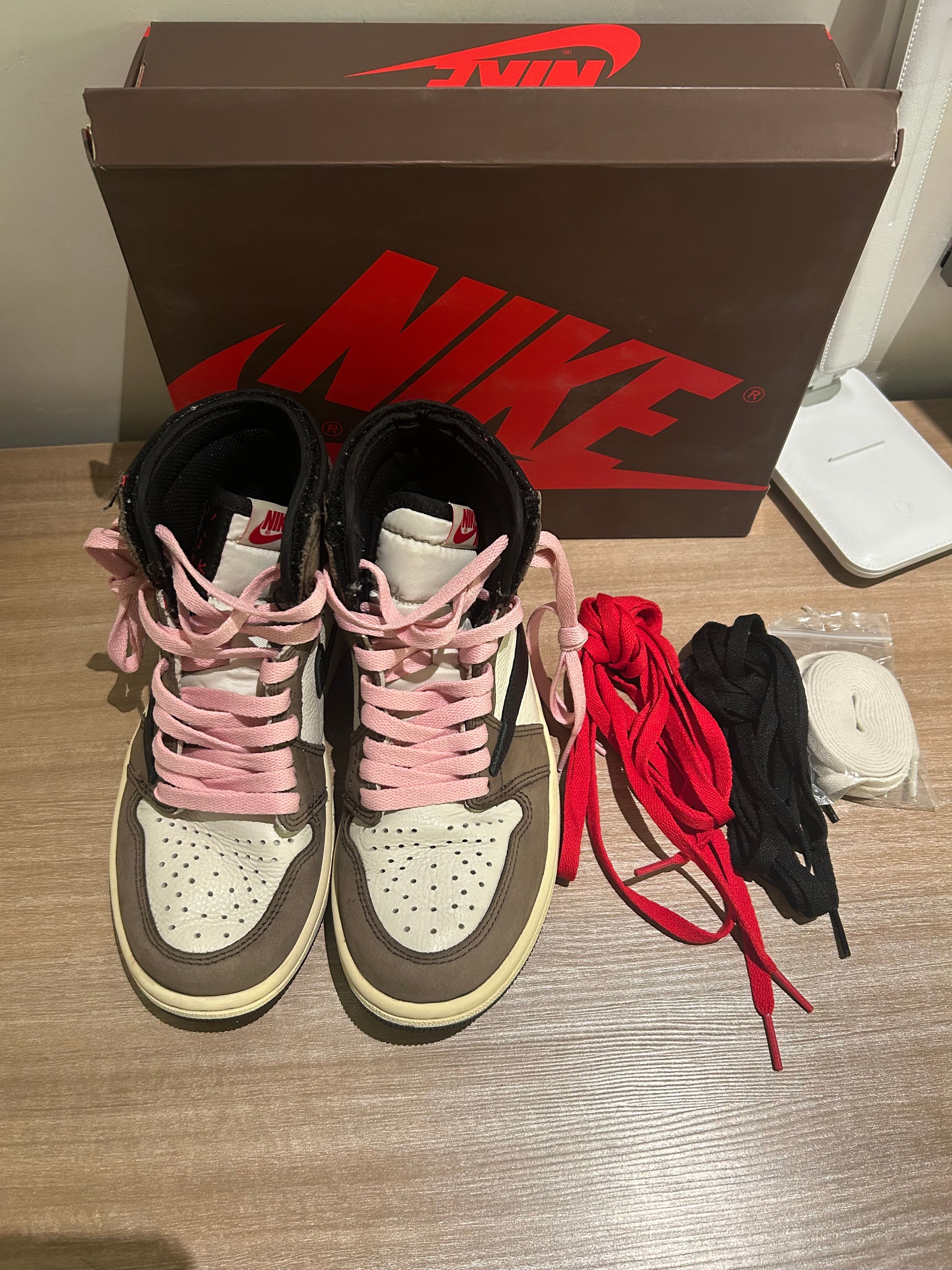 Travis Scott × Nike Air Jordan 1 Retro High OG TS SP "Sail/Dark Mocha"
