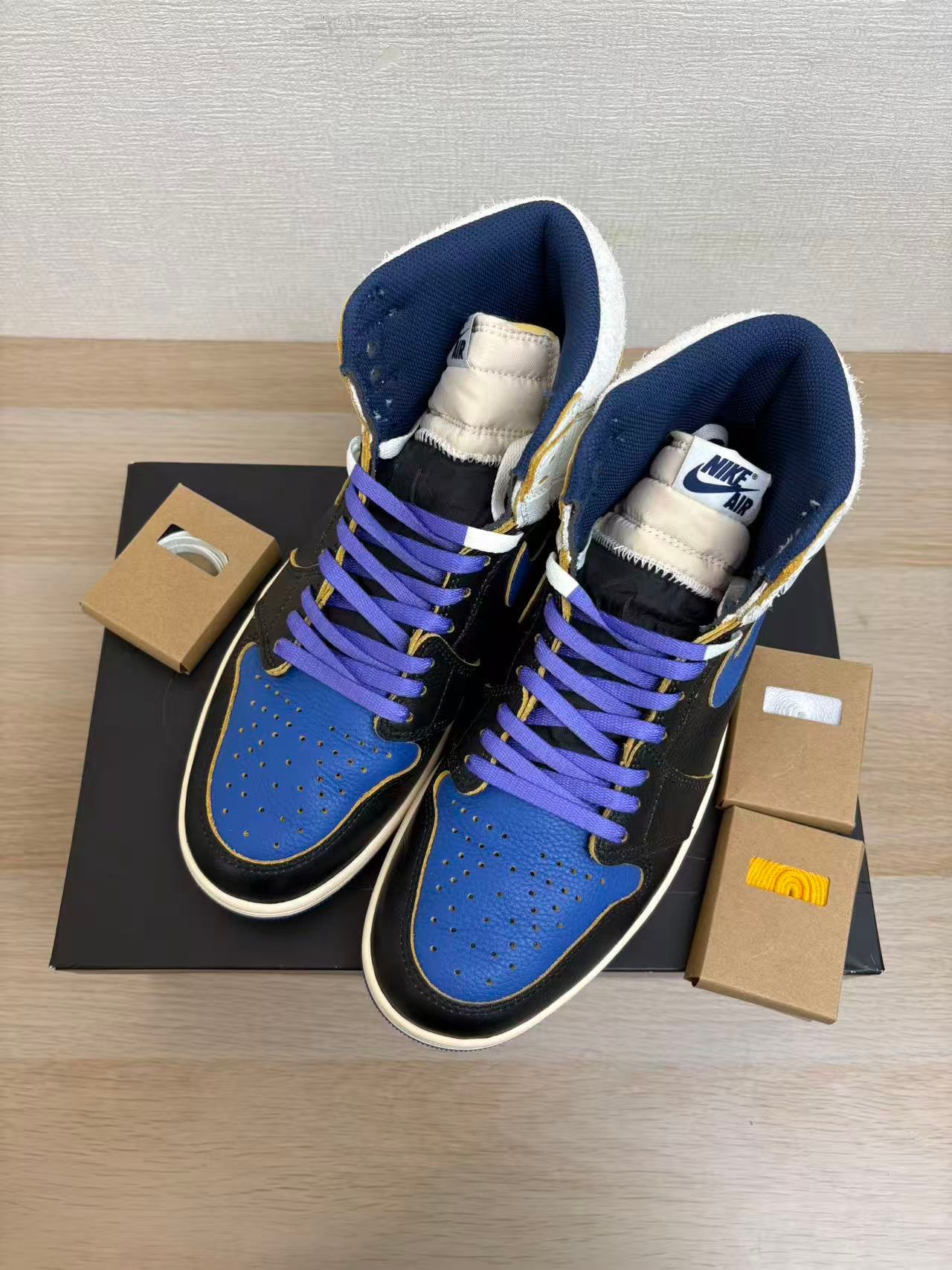 fragment design × UNION × Nike Air Jordan 1 High OG "Sport Royal"