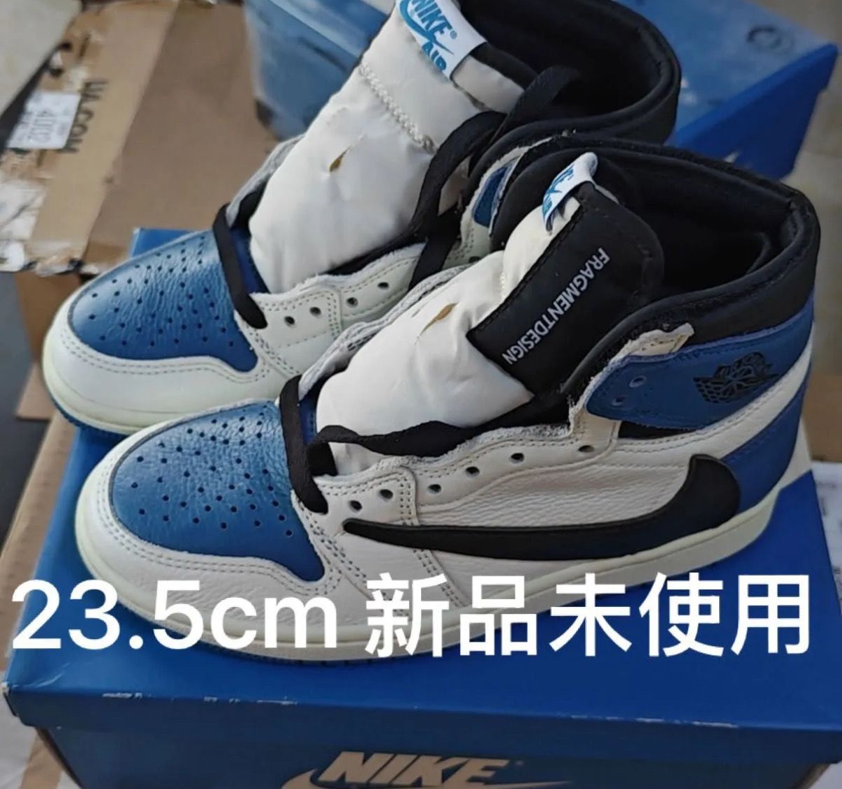 Travis Scott × fragment design × Nike Air Jordan 1 Retro High OG SP "Military Blue"