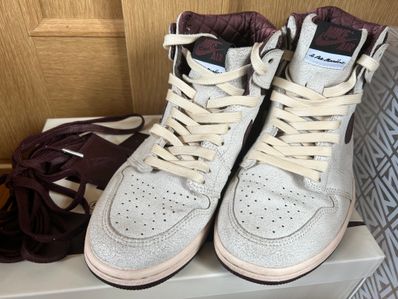 A Ma Maniere × Nike Air Jordan 1 Retro High OG "Sail and Burgundy"