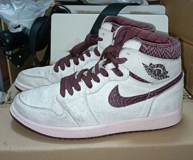 A Ma Maniere × Nike Air Jordan 1 Retro High OG "Sail and Burgundy"