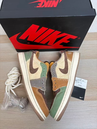 Zion Williamson × Nike Air Jordan 1 Low OG "Flax and Oil Green"