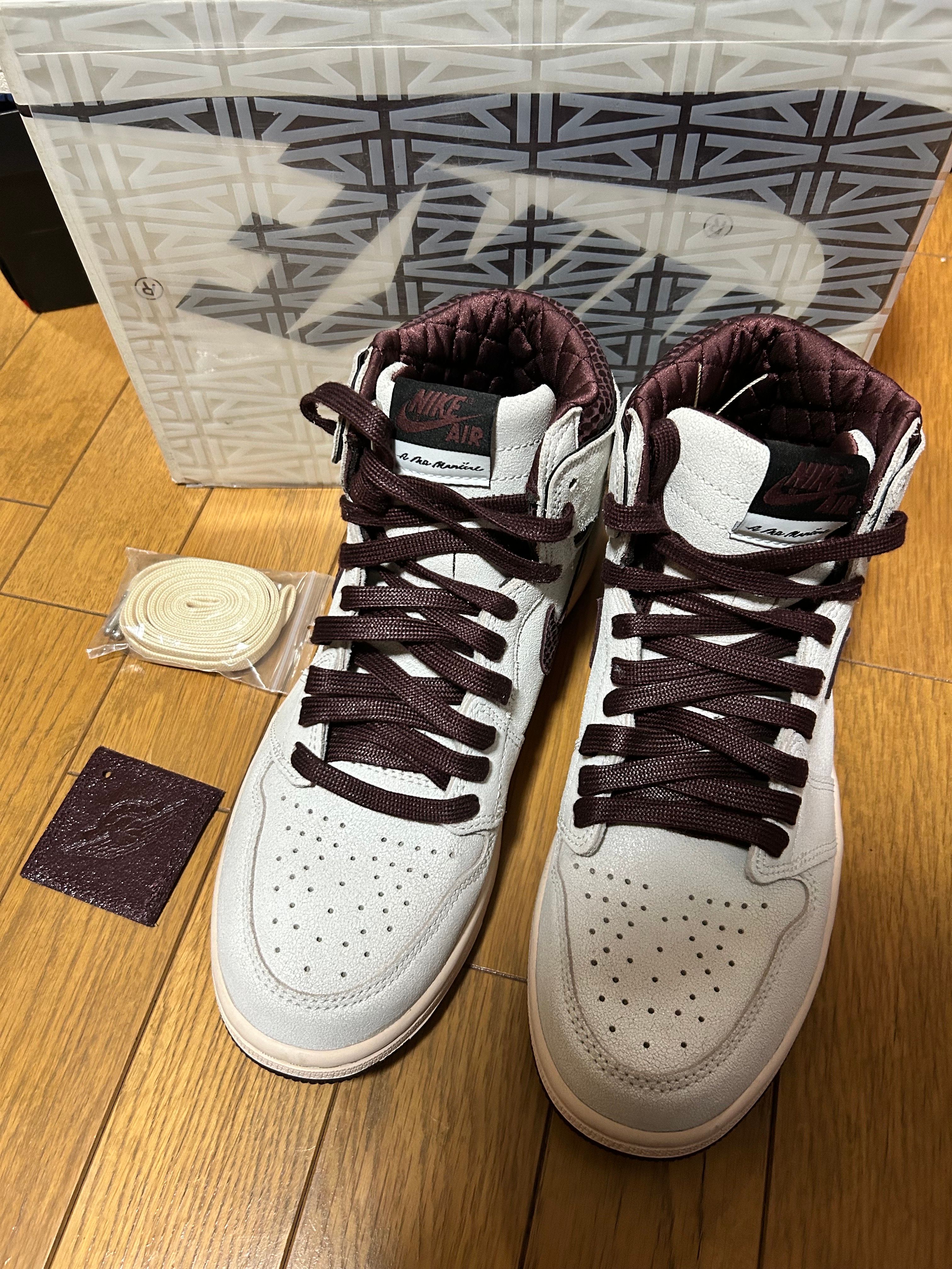 A Ma Maniere × Nike Air Jordan 1 Retro High OG "Sail and Burgundy"
