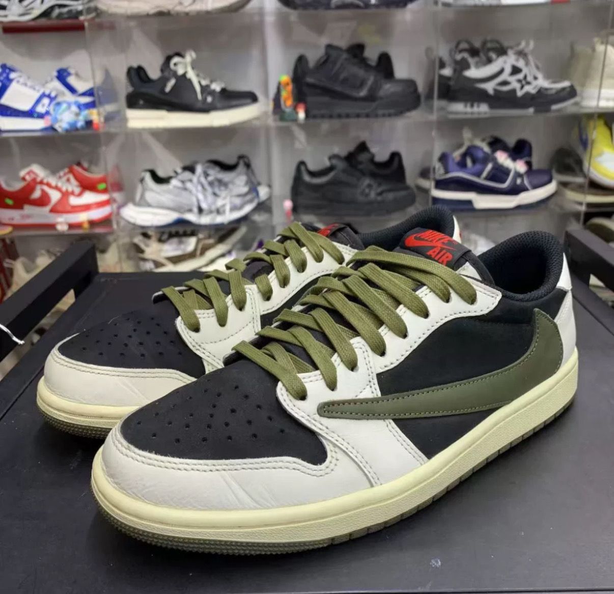 Travis Scott × Nike Women's Air Jordan 1 Low OG "Medium Olive"