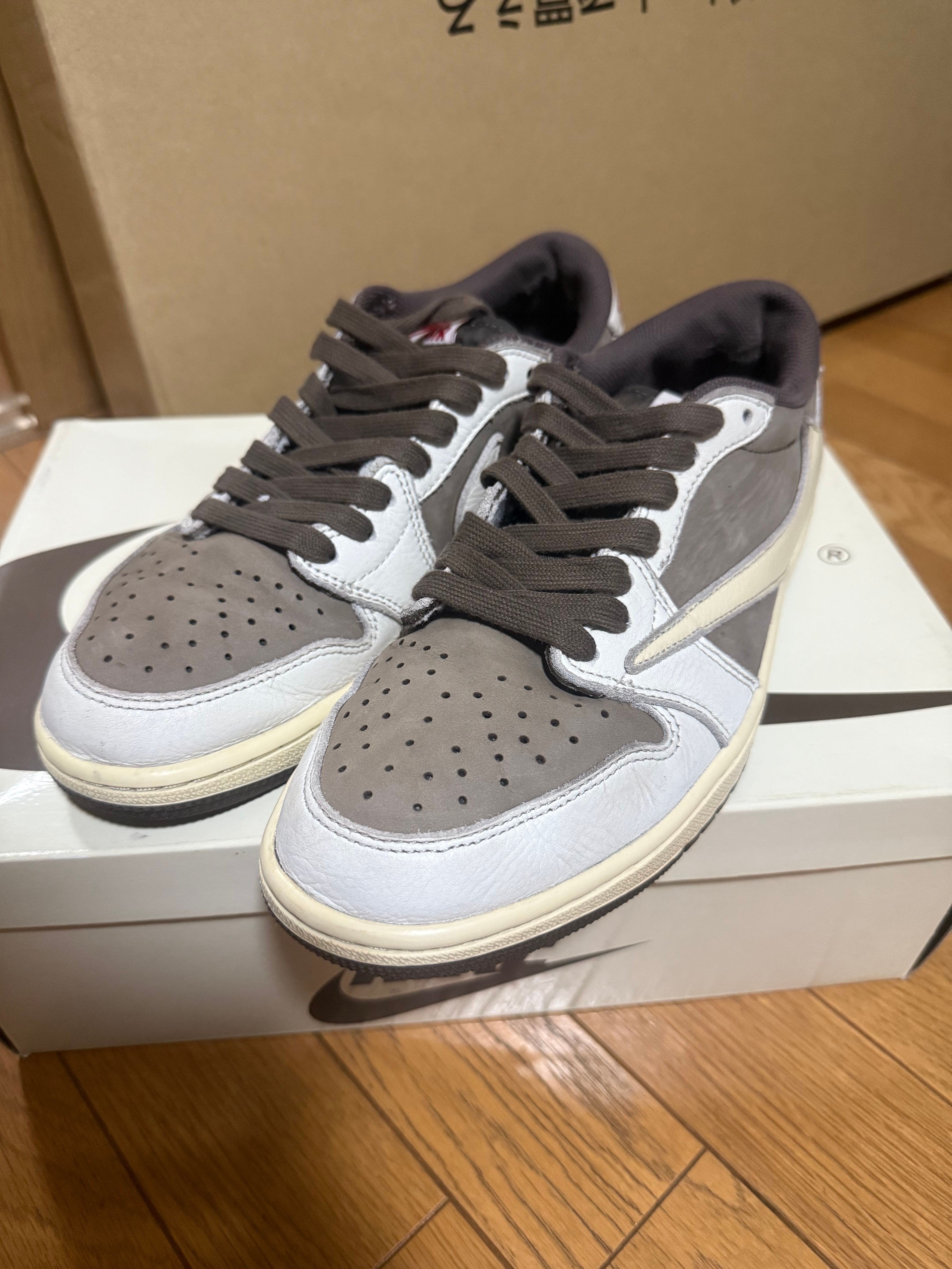 Travis Scott × Nike Air Jordan 1 Low OG SP "Reverse Mocha/Sail and Ridgerock"
