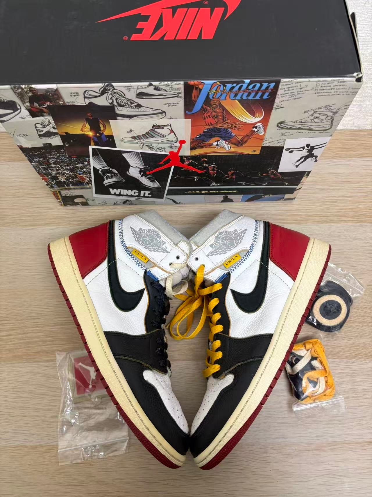 UNION × Nike Air Jordan 1 Retro High OG NRG "Varsity Red/Wolf Grey"