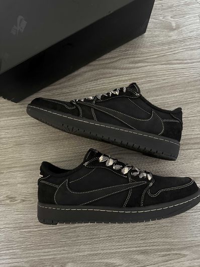 Travis Scott × Nike Air Jordan 1 Low OG SP "Black Phantom"
