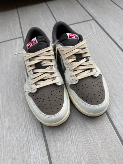 Travis Scott × Nike Air Jordan 1 Low OG SP "Reverse Mocha/Sail and Ridgerock"