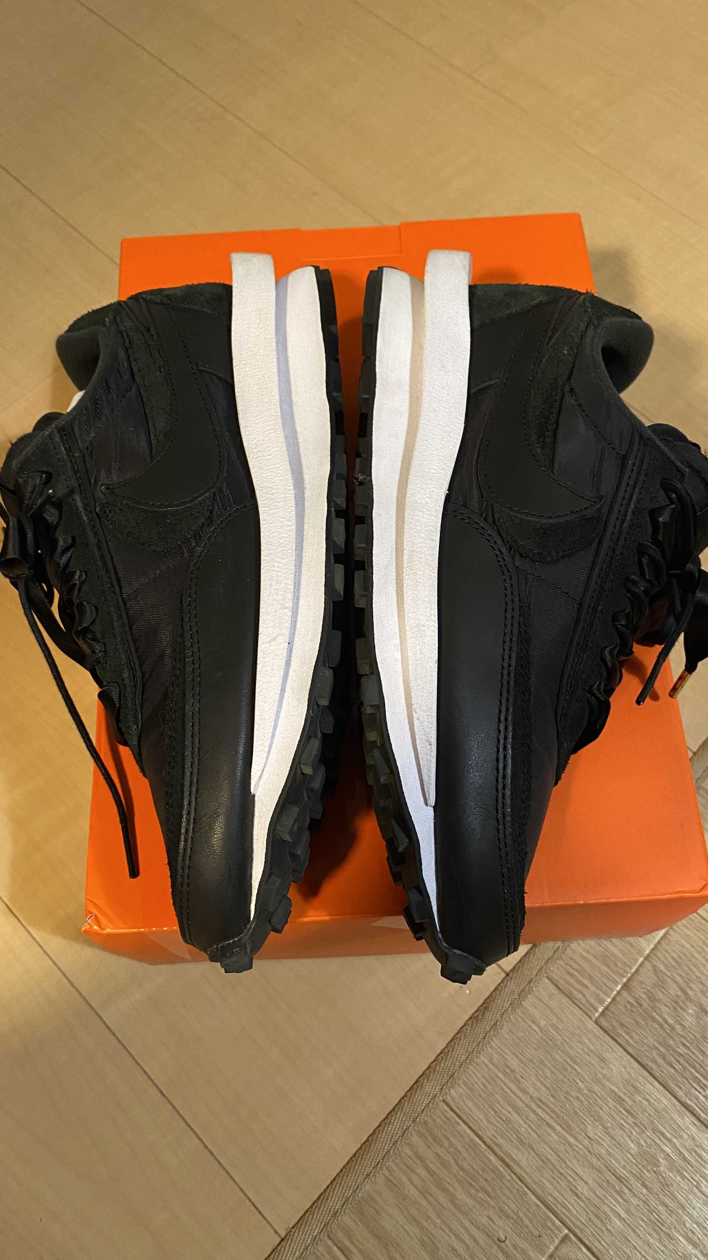 sacai × Nike LDV Waffle "Triple Black"