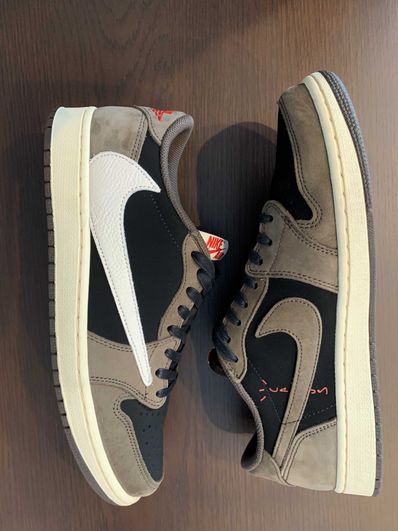 Travis Scott × Nike Air Jordan 1 Low OG SP-T "Black/Dark Mocha"