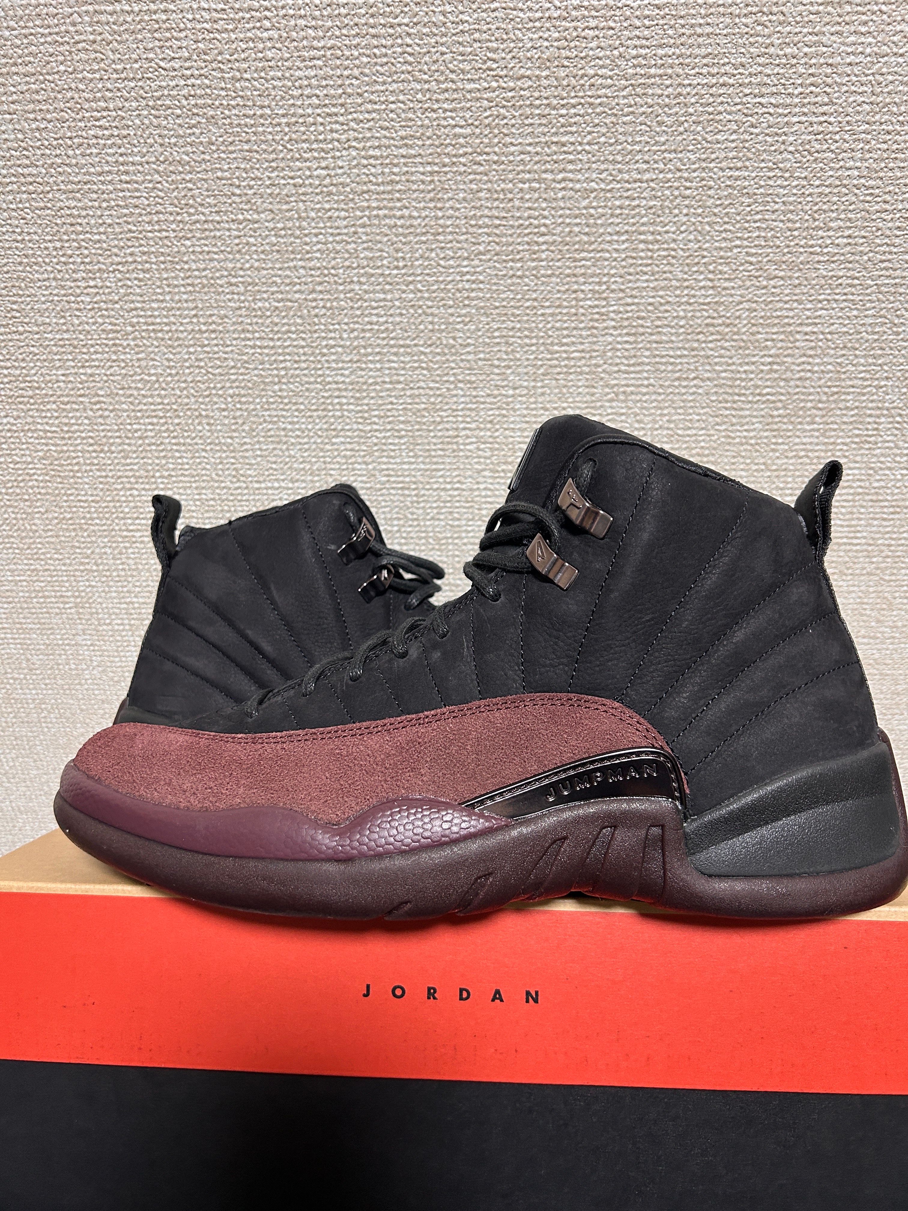 A Ma Maniere × Nike Women's Air Jordan 12 "Black and Burgundy Crush"