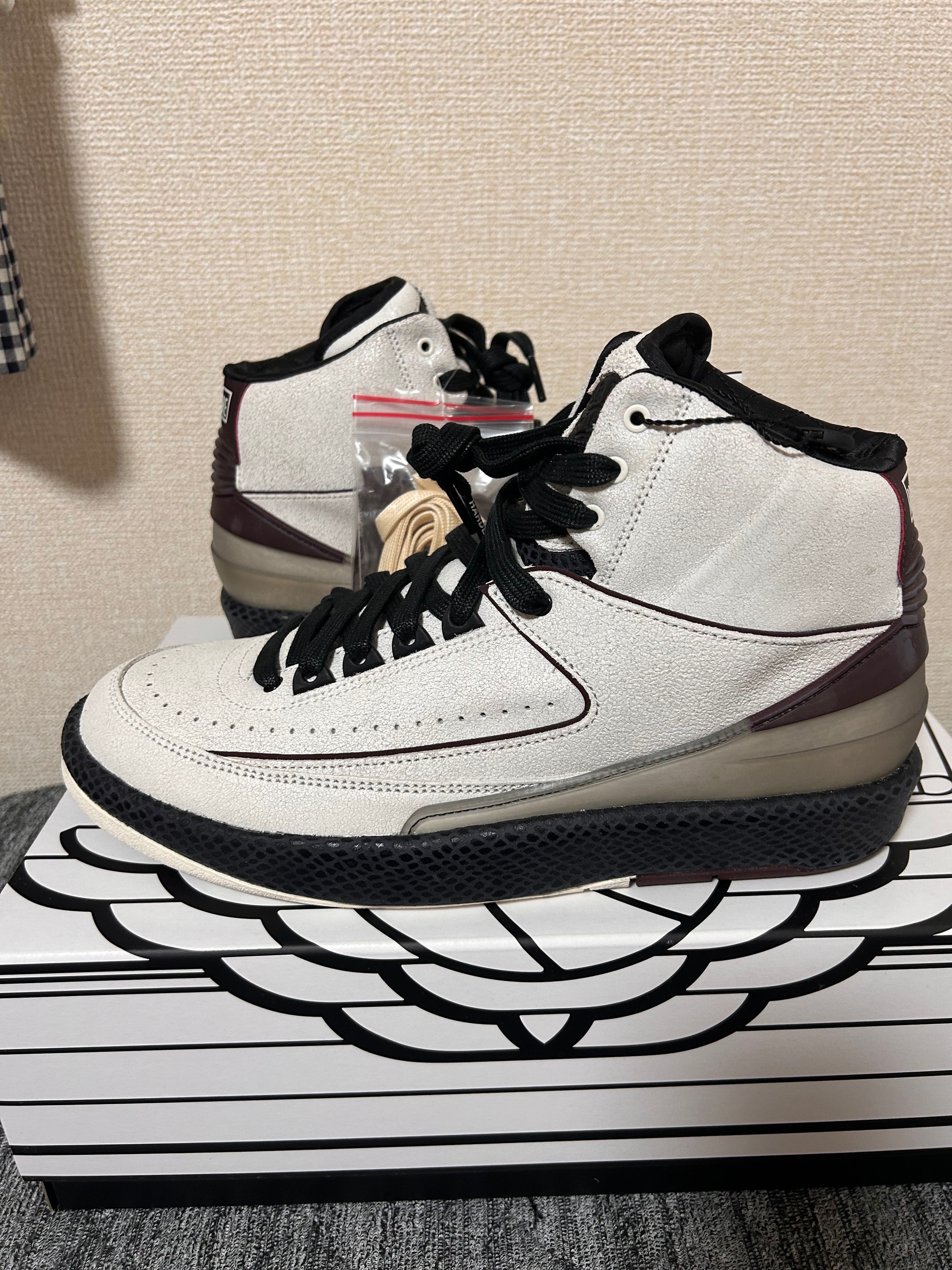 A Ma Maniere × Nike Air Jordan 2 "Airness/Sail and Burgundy"