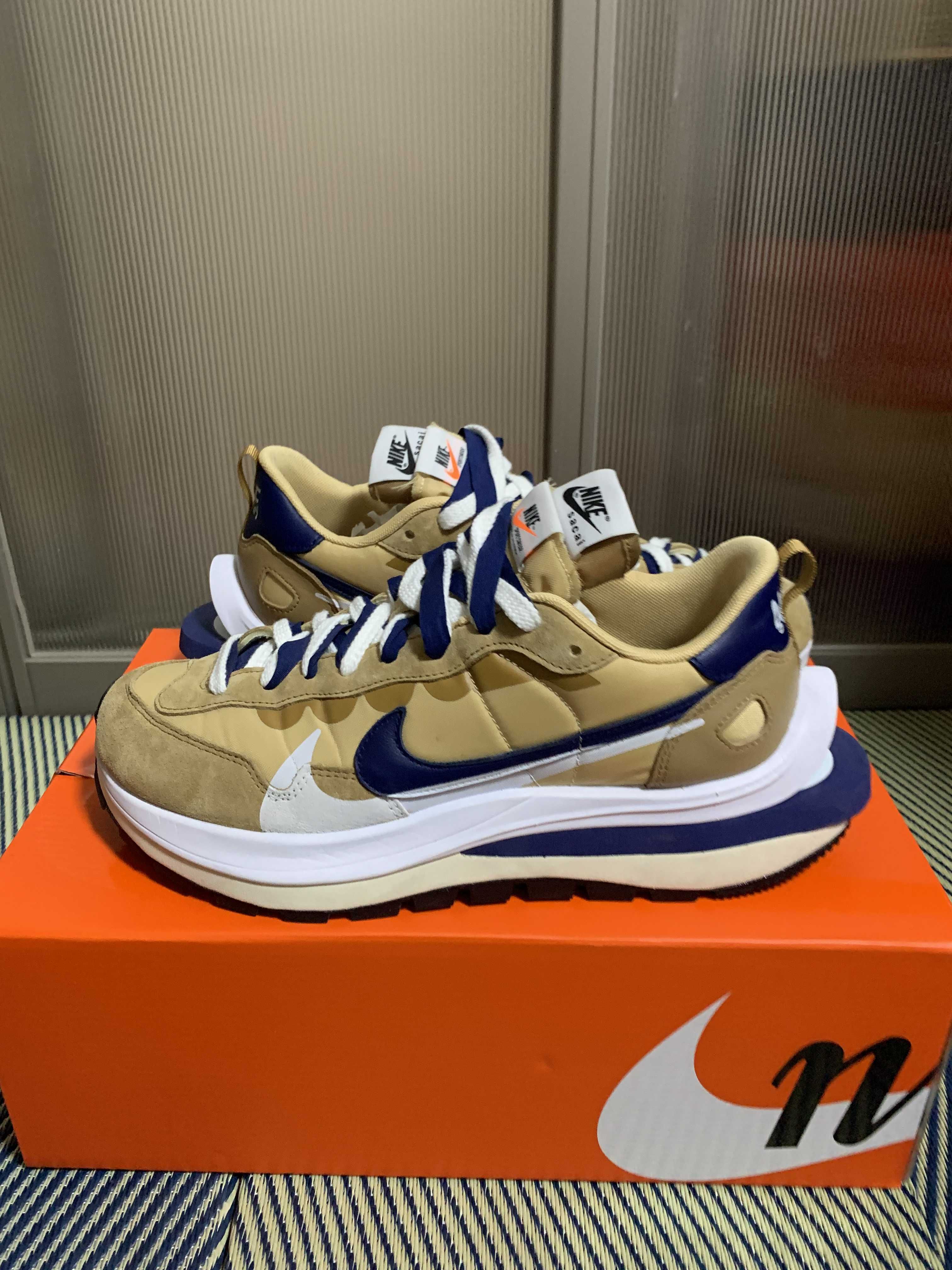 Sacai × Nike Vapor Waffle "Sesame And Blue Void"