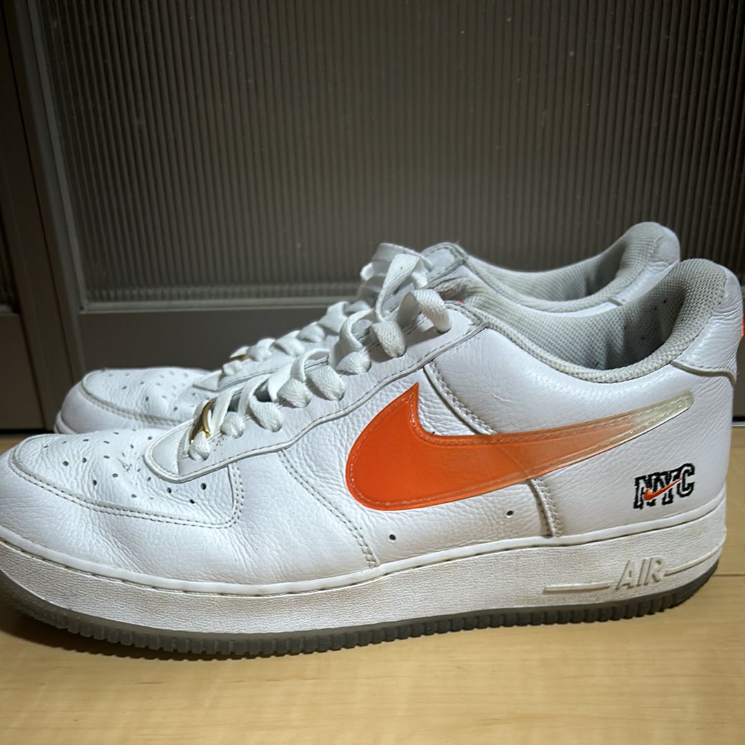 KITH × Nike Air Force 1 Low "White/Rush Blue/White/Brilliant Orange"