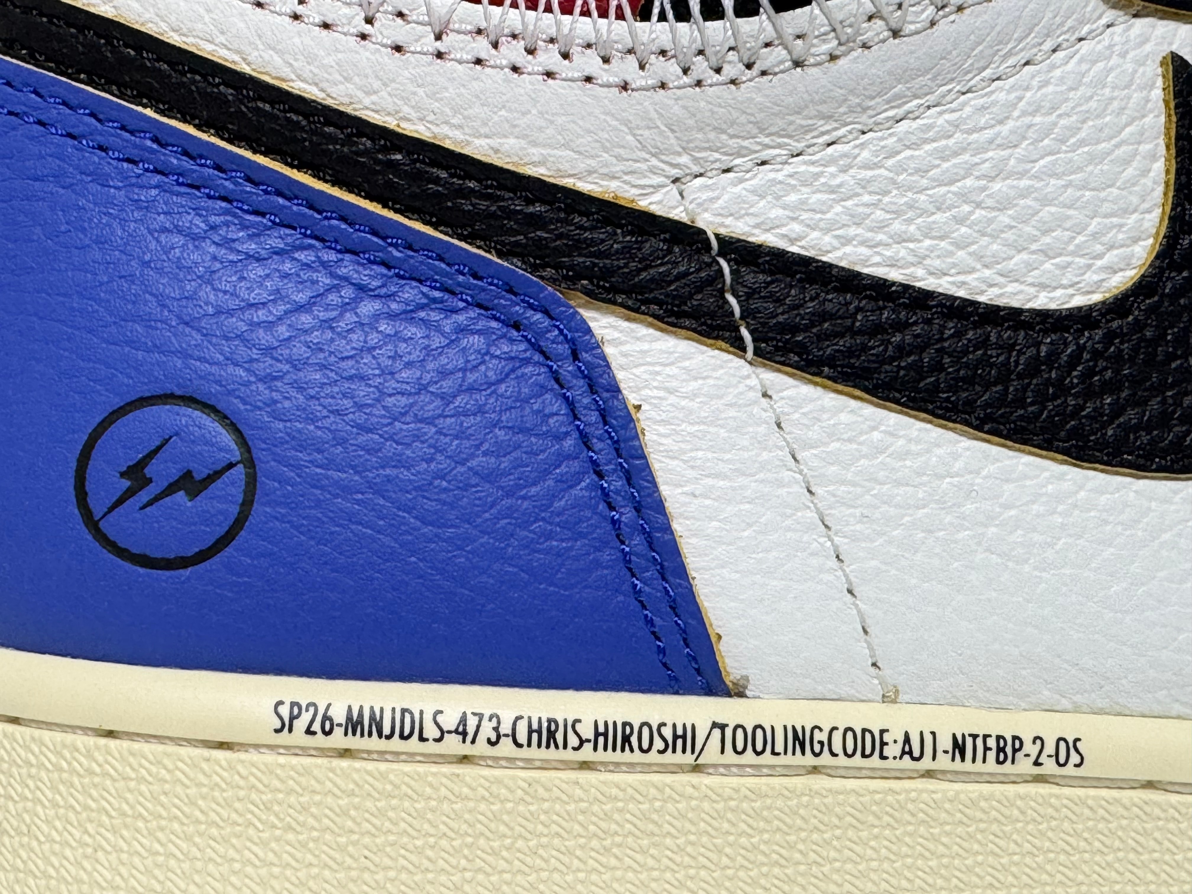 fragment design × UNION × Nike Air Jordan 1 High OG "Black/Varsity Red"