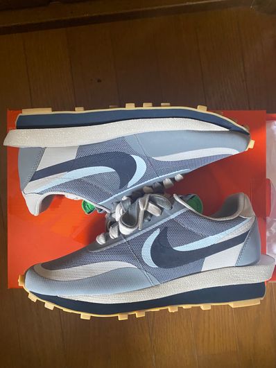 CLOT × Sacai × Nike LD Waffle "Grey Obsidian/Cool Grey"