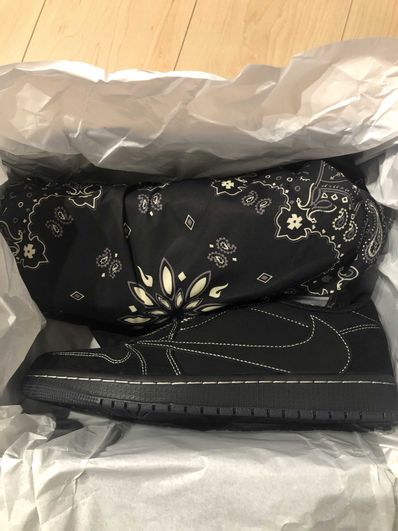 Travis Scott × Nike Air Jordan 1 Low OG SP "Black Phantom"