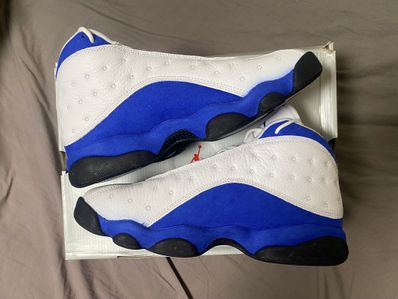 NIKE AIR JORDAN 13 RETRO WHITE HYPER ROYAL BLACK