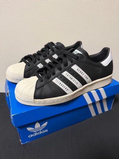 HUMAN MADE × adidas SUPERSTAR 80s "BLACK/WHITE"