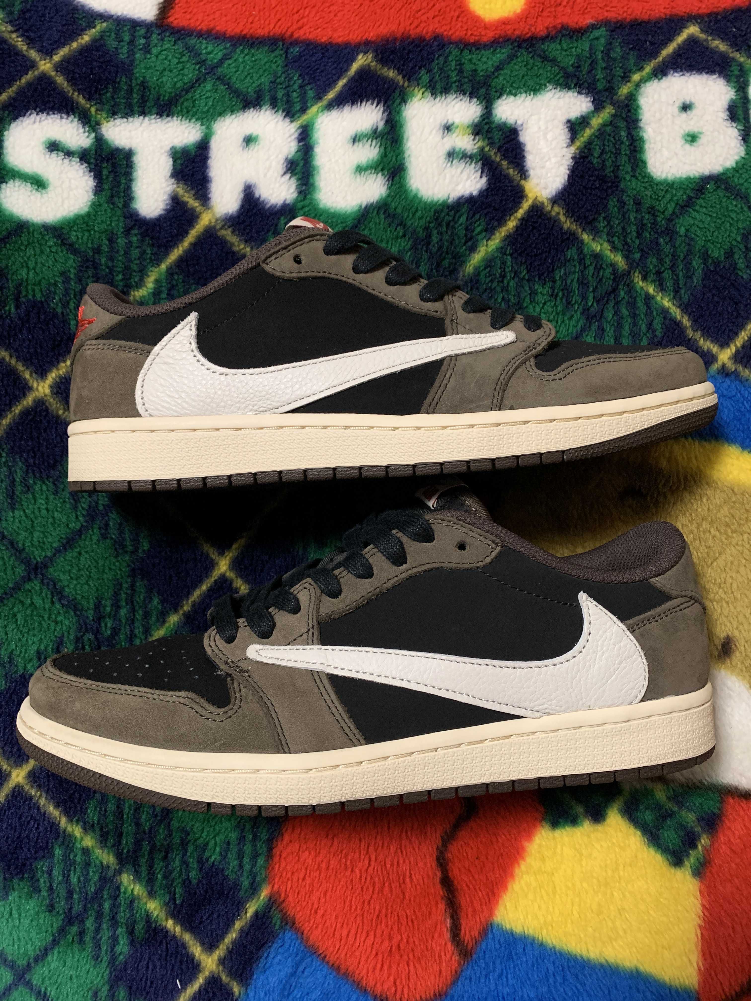 Travis Scott × Nike Air Jordan 1 Low OG SP-T "Black/Dark Mocha"